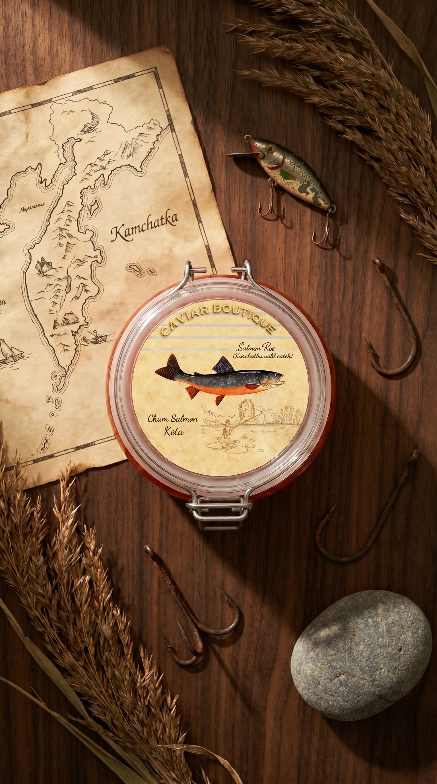 Caviar product photography by KADR.AI
