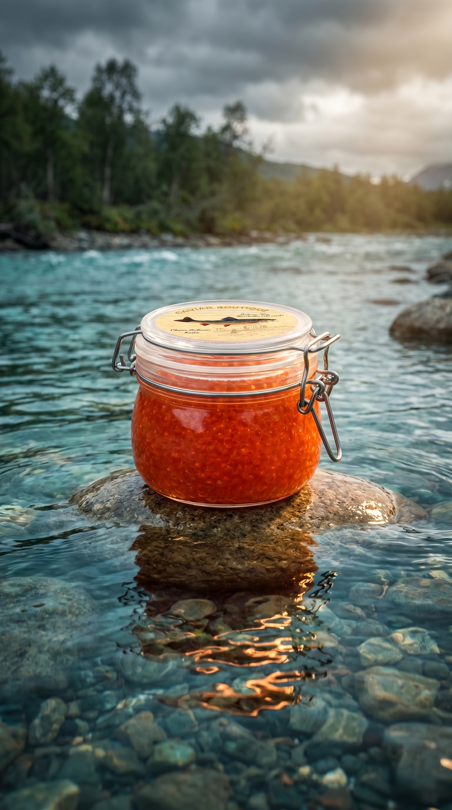 Caviar product photography by KADR.AI